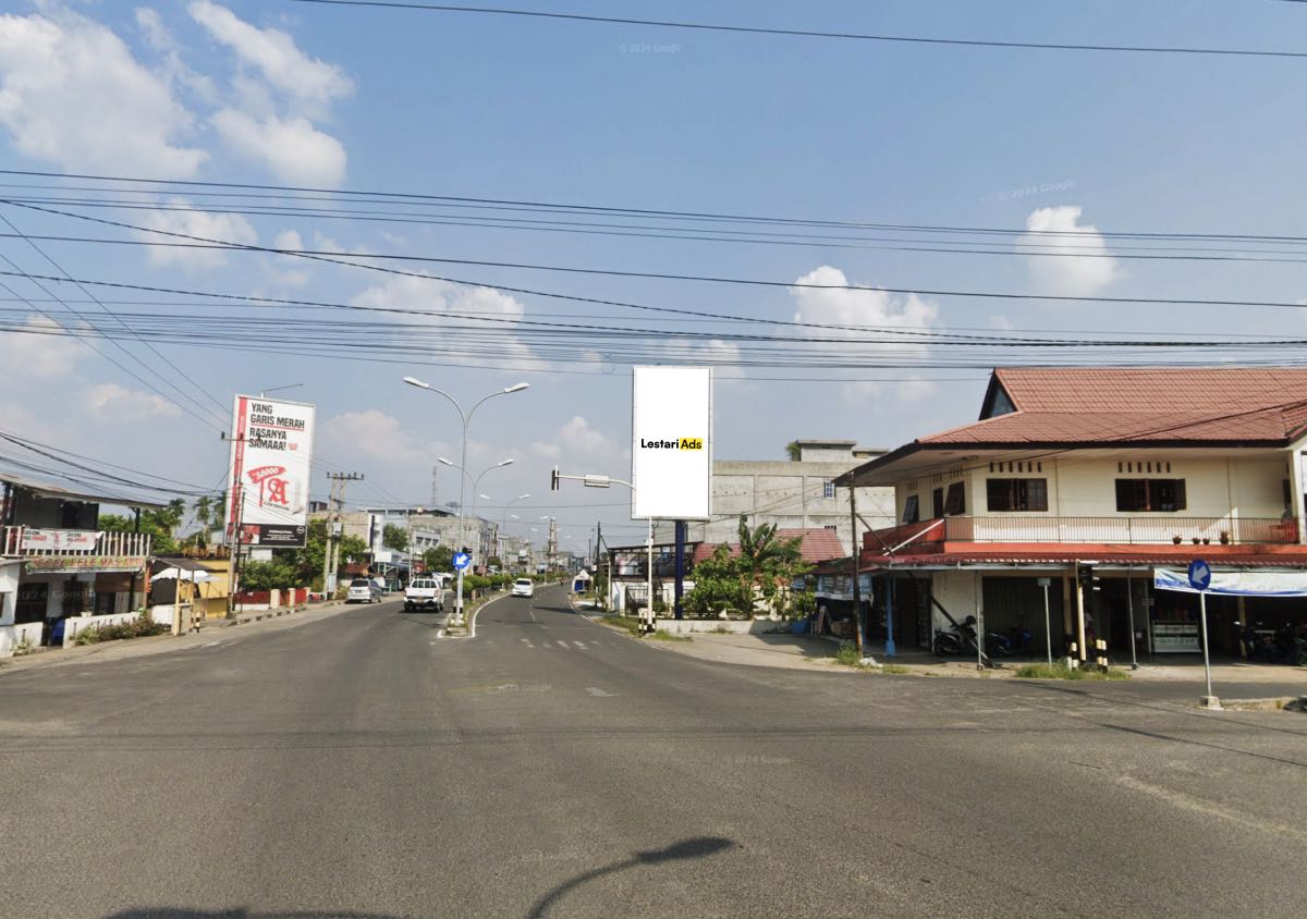 Billboard Advertising on Sultan Ibrahim Street, Indragiri Hulu, Riau