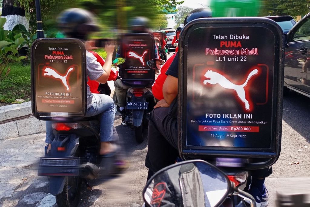 Sewa Iklan Sepeda Motor (Ojek Online), Jakarta