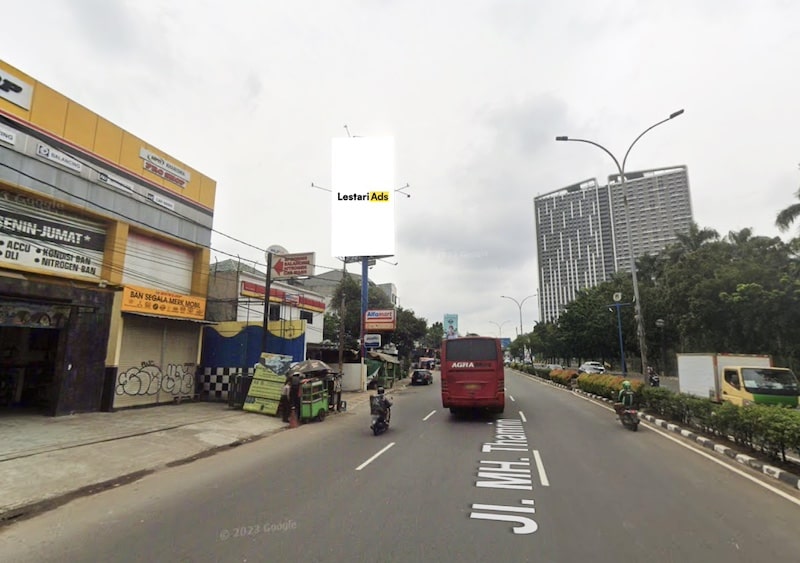 Billboard Ad Space MH Thamrin Street, in front of Toto Factory, South Tangerang, Banten