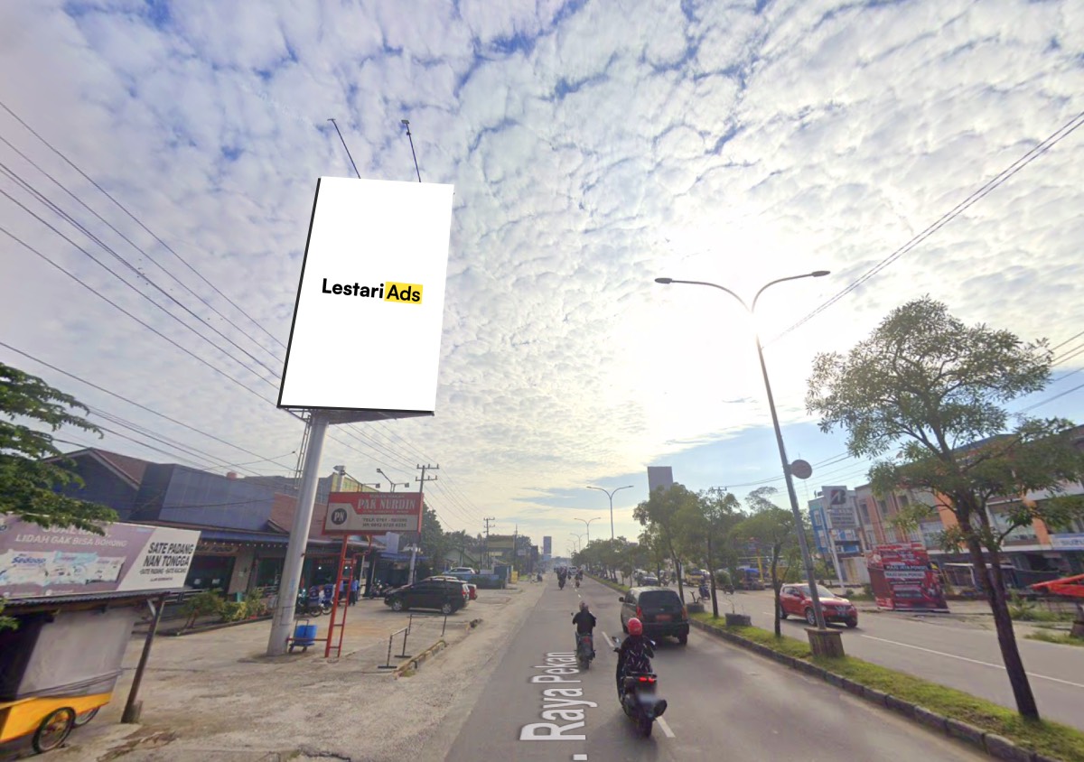 Billboard Ad Space HR Soebrantas Street (In front of Pak Nurdin Restaurant), Tampan District, Pekanbaru, Riau