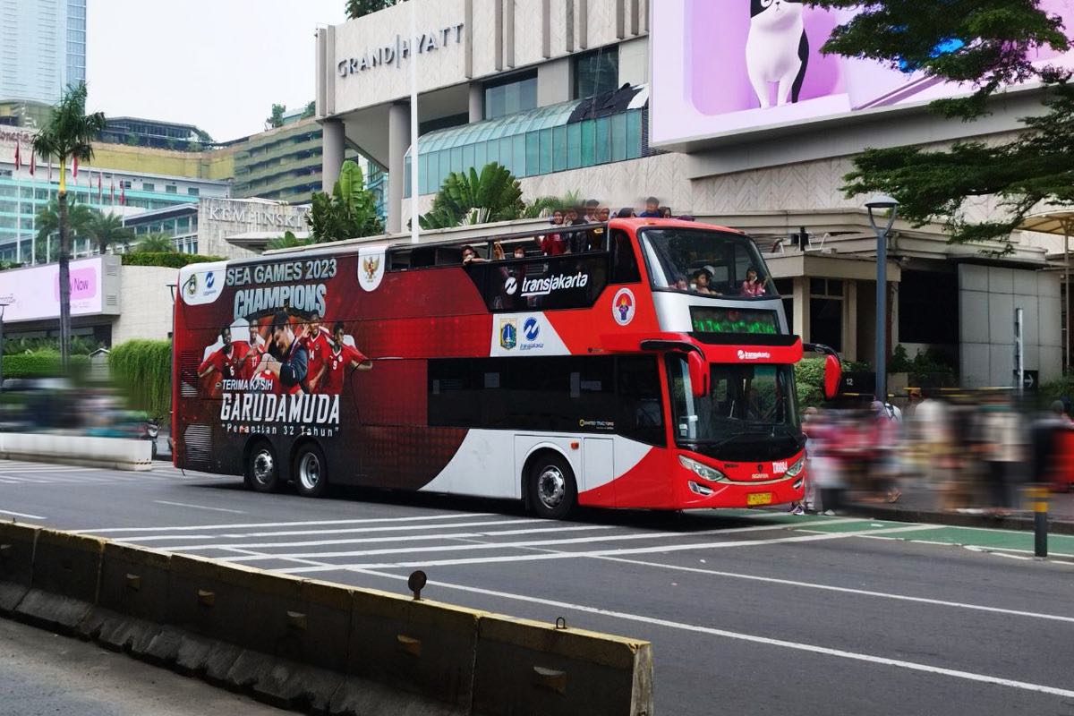 Advertising Space on Transjakarta Tourist Buses in Jakarta