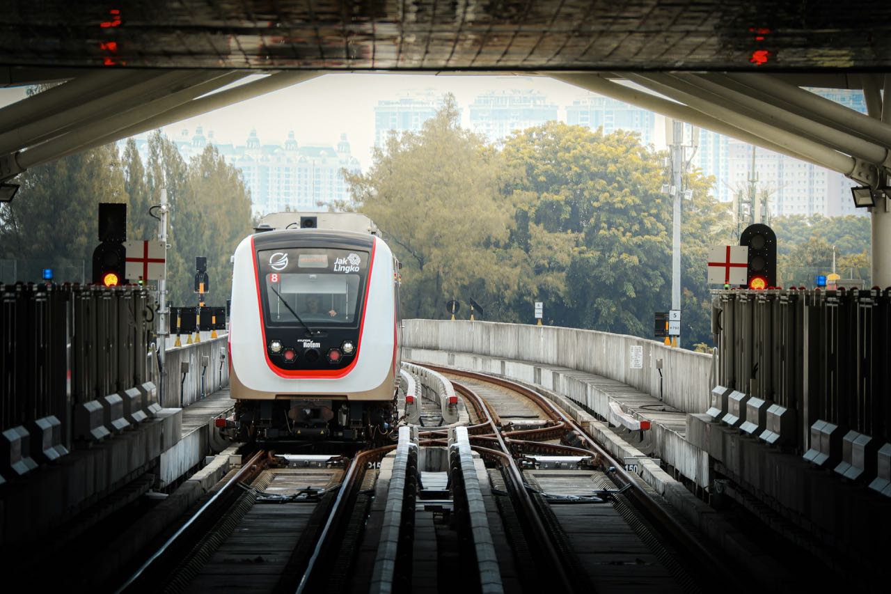 LRT Train Advertising Space in Jakarta