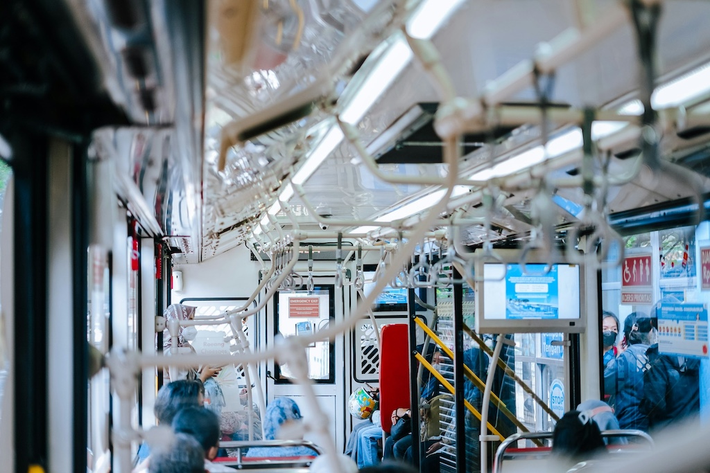 Transjakarta Bus Interior Advertising Space, Jakarta