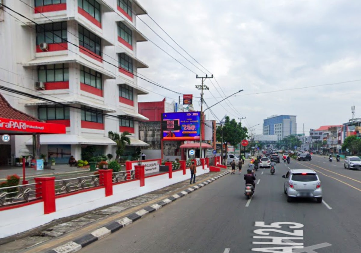 Digital Billboard Ad Space at Telkom Building, Palembang City, South Sumatra