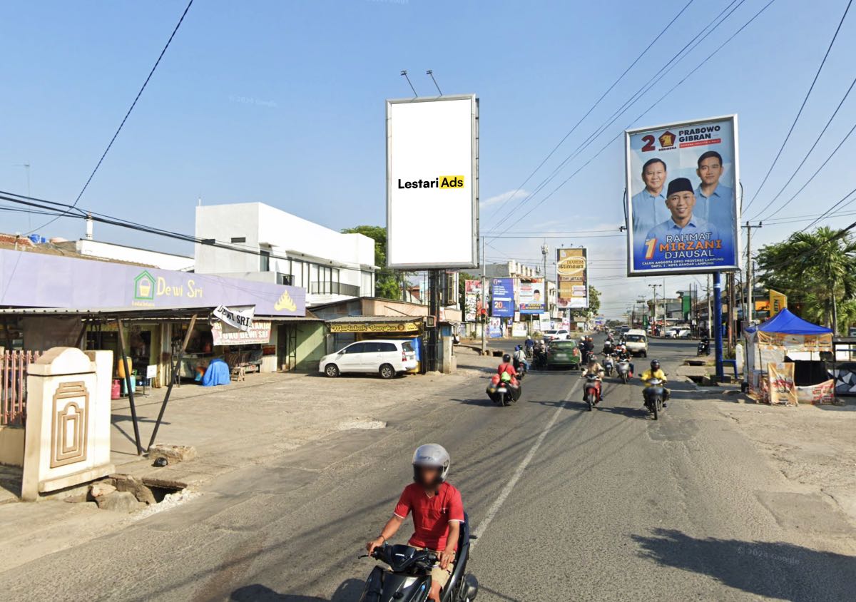 Billboard Ad Space Ki Maja Street, Way Halim, Bandar Lampung, Lampung