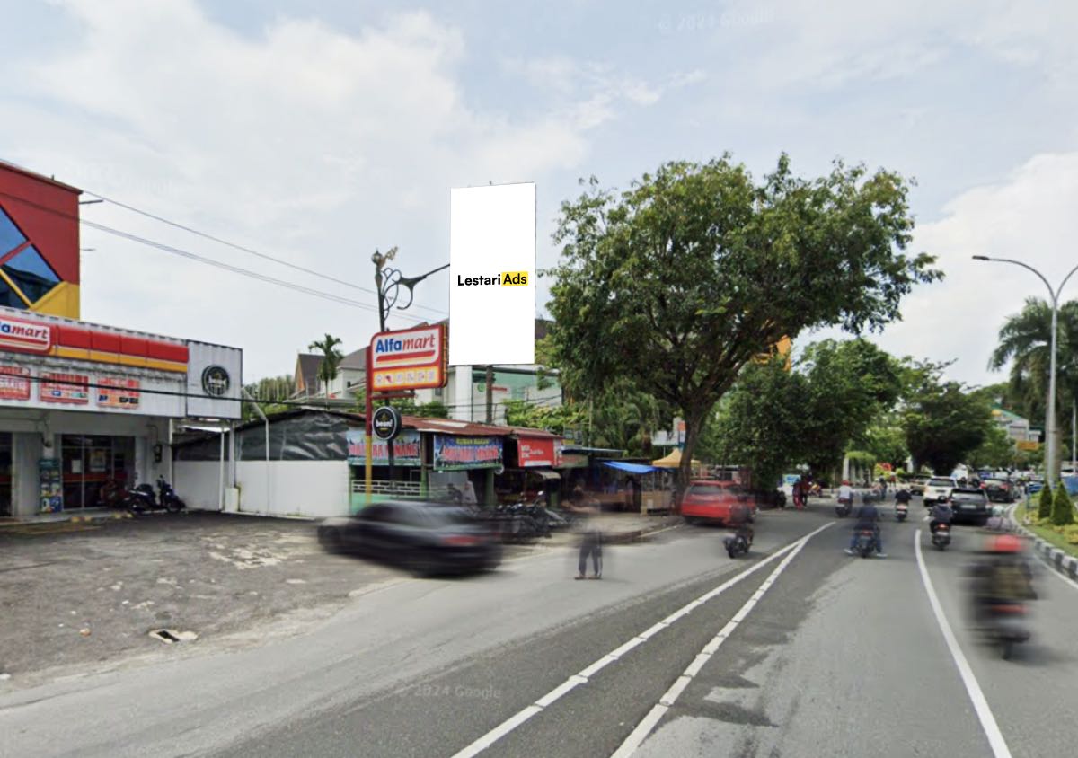 Sewa Billboard Jalan Sudirman, Bukit Raya, Pekanbaru, Riau