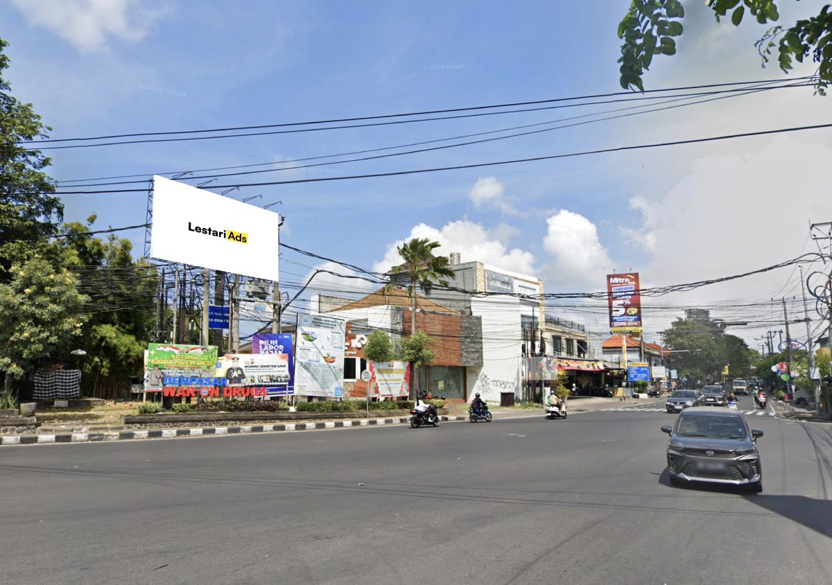 Horizontal Billboard Ad Space Imam Bonjol Street, West Denpasar, Denpasar, Bali