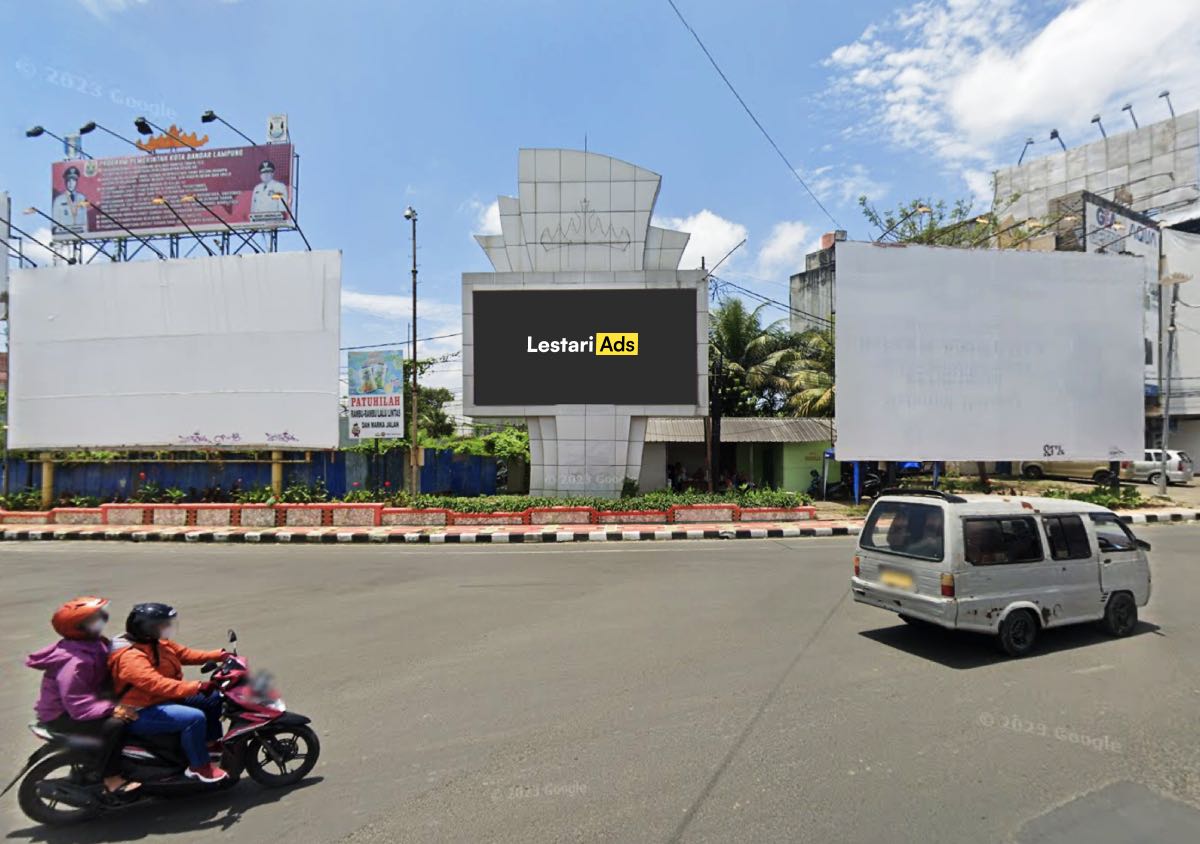 Digital Billboard Ad Space Diponegoro Street, Gajah Roundabout, Bandar Lampung, Lampung